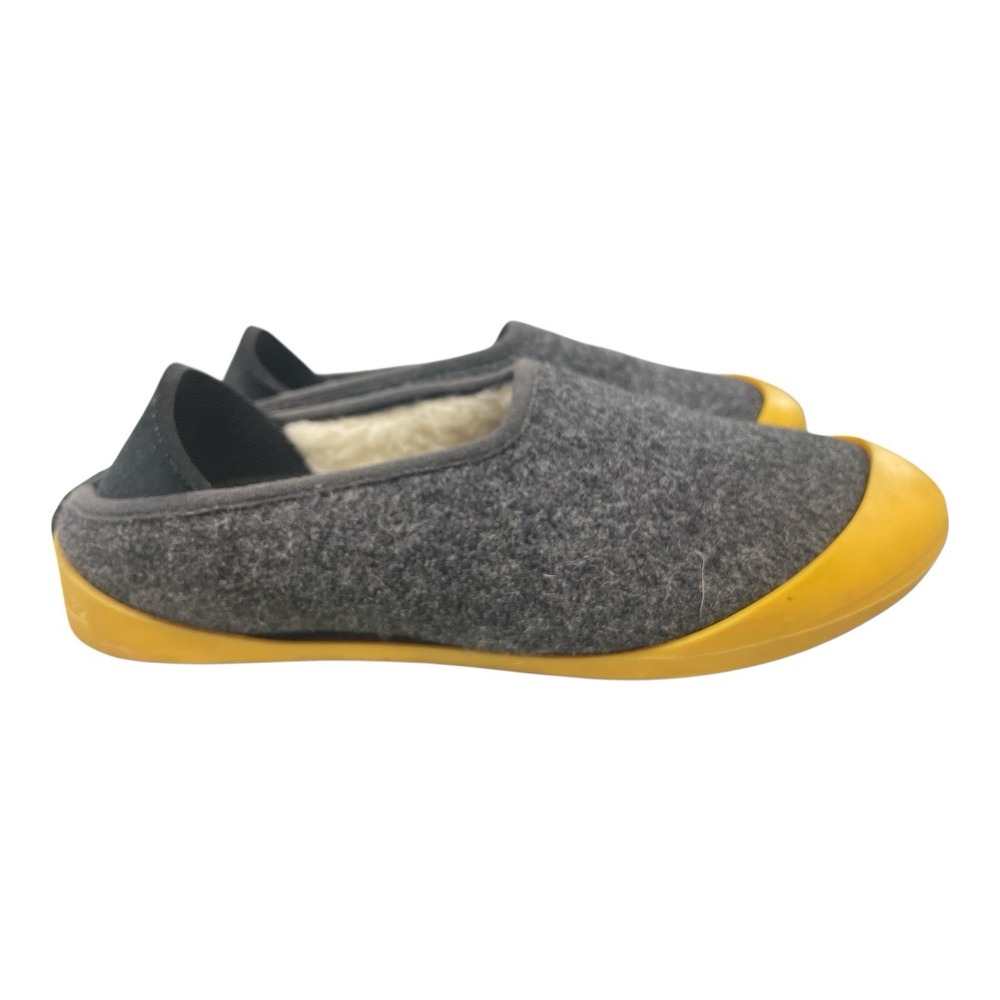 MAHABIS CURVE CLASSIC Comfort Slipper Grey Wool Slip On Women's 36/5.5-6. - Picture 3 of 8